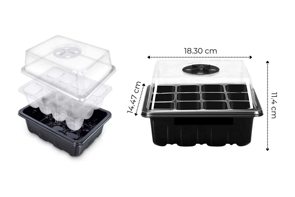 12-Plant Propagator with Seedling Tray 2