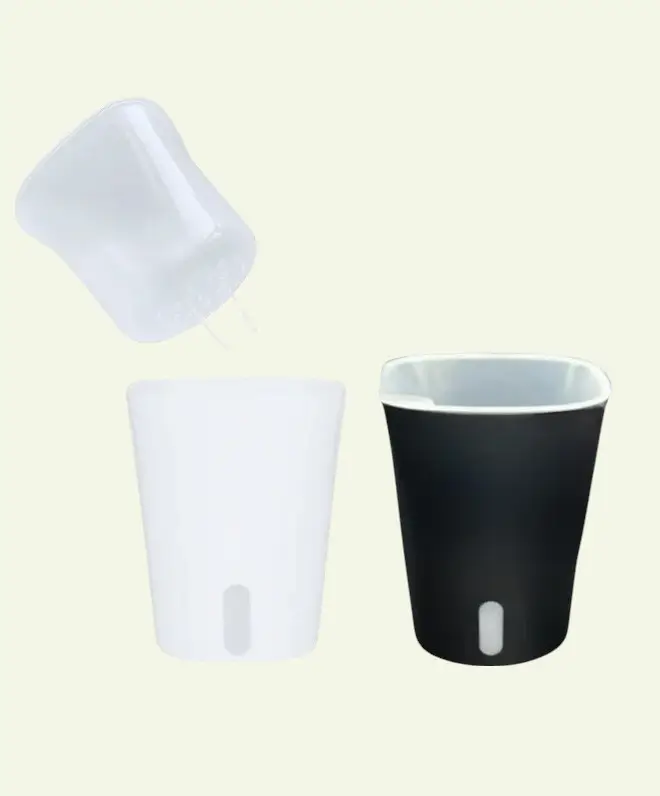 Self-Watering Planter with Transparent Insert 1